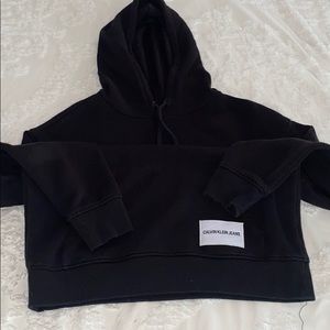 Calvin Klein Oversized Black Flag Hoodie